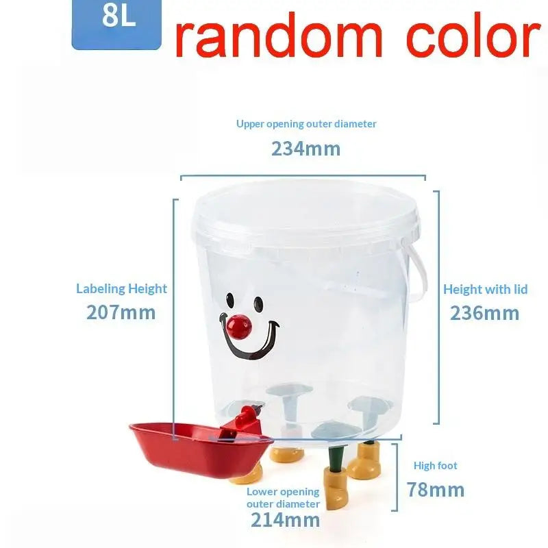 【1Set Large Capacity Pet Drinking Fountain 3/5/8/10L Cartoon Automatic Water Dispenser No-Electricity Auto Water Bowl】