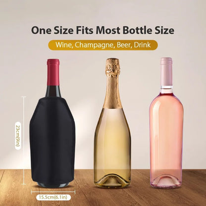 Wine Cooling Holder Ice Bag Jelly Picnic Beverage Nylon Wine Cooler Sleeve Soft Drink Rack Bar Tools For Beer Champagne Bucket