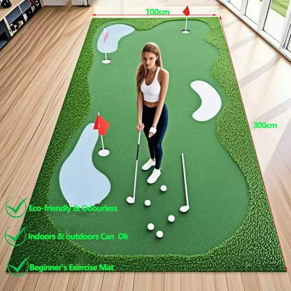 Indoor & Outdoor Golf Green Putting Practice Home Office Putting Simulation Simulation Course Practice Grass Carpet