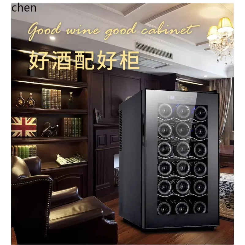 18-Pack Red Wine Constant Temperature Wine Cabinet Refrigerator Electronic Air Cooling Refrigerated Cabinet