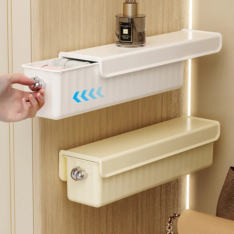 1pc Pull-out Underwear Bra Organizer Drawer Socks Storage Box Wall Mounted Panties Boxes Bedroom Closet Organizer Spave Saving
