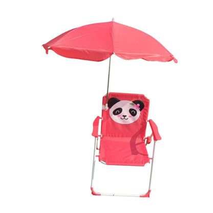 Child Folding Beach Chair with Umbrella Camping Chair for Sun Kids Fishing