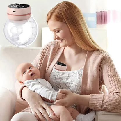 Hands-Free Electric Breast Pump 1PCS Portable Wearable Suction Breast Milk Collector Silent Comfort Breast Milking Machine USB