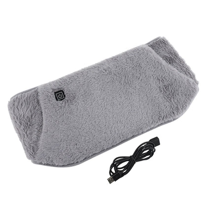 USB Electric Heating Belt 2-in-1 Abdominal Hand Warmer Winter Waist Heater Hot Compress Lumbar Uterus Relieve Menstrual Cramps