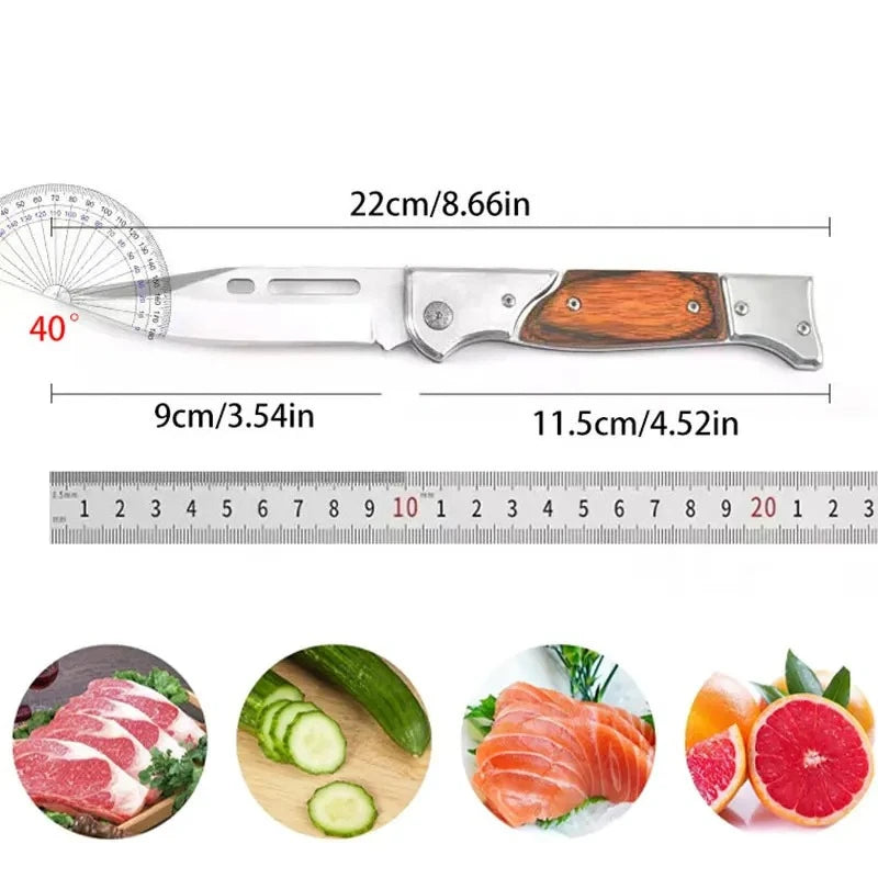Heavy Duty Foldable Knife with High Hardness and Versatile Functions for Outdoor Activities
