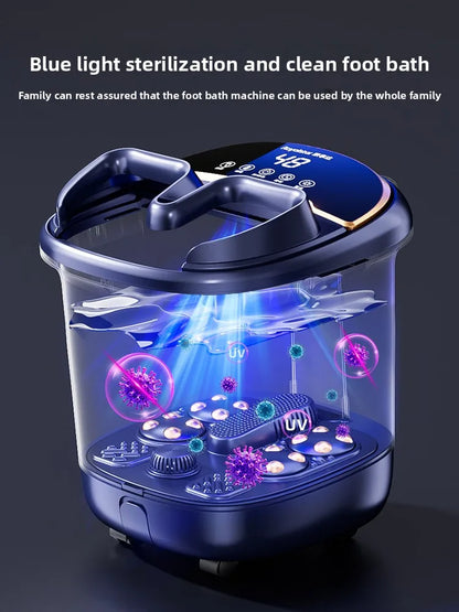 Heated foot bath tub with constant temperature, household electric massage foot bath basin, tall and deep.