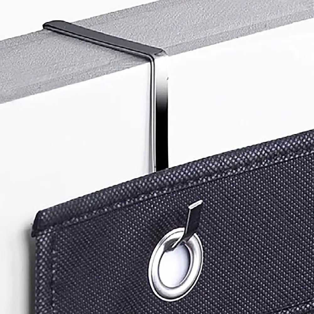 12 Pockets Shoe Underwear Hanging Holder with 2 Hooks Mesh Hanging Bag Over Door Hooks Shoes Organizer Closet Holder