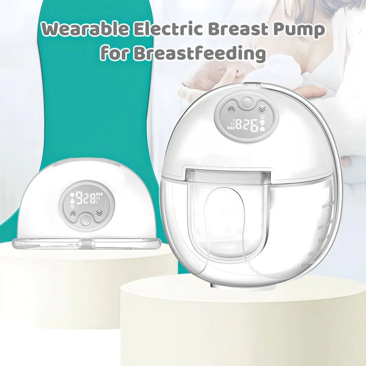 Soft Silicone Integrated Collector Wearable Breast Pump Rechargeable Portable Smart Electric Pump