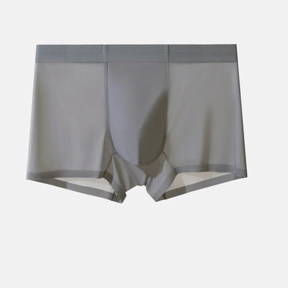 20D Ultra-Thin Transparent Ice Silk Men's Underwear 3A Antibacterial Breathable Crotch Quick-Drying Nude Seamless Boxer Shorts