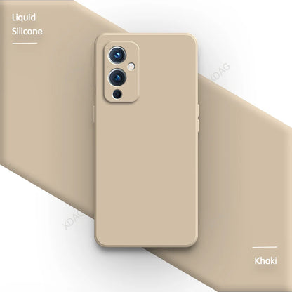 Square Liquid Silicone for OnePlus One Plus 7 7T 8 8T 9 Pro 9R 9RT T 10R Ace Nord N20 Original Soft Camera Protective Back Cover