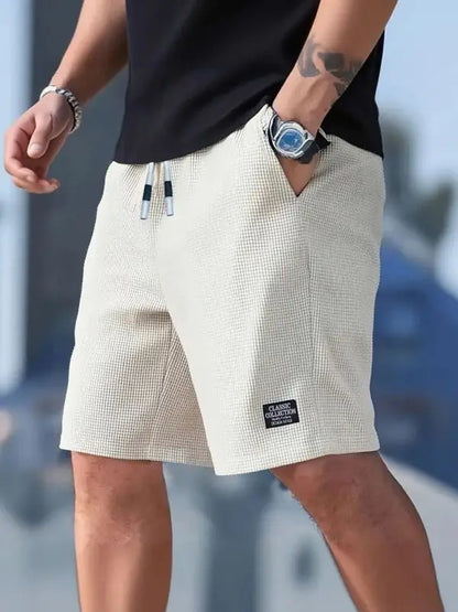 Men's Shorts, Men's Casual Pants, Men's Beach Shorts, Men's Sports Shorts, New Fashion Textured Fabric, Breathable Pants, Suitable for Both Daily Casual Wear and Sports