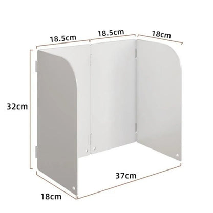 4 Sided Splatter Guard Kitchen Gadgets Oil Splatter Screen Board Splatter Guard for Kitchen for Gas Top Accessories