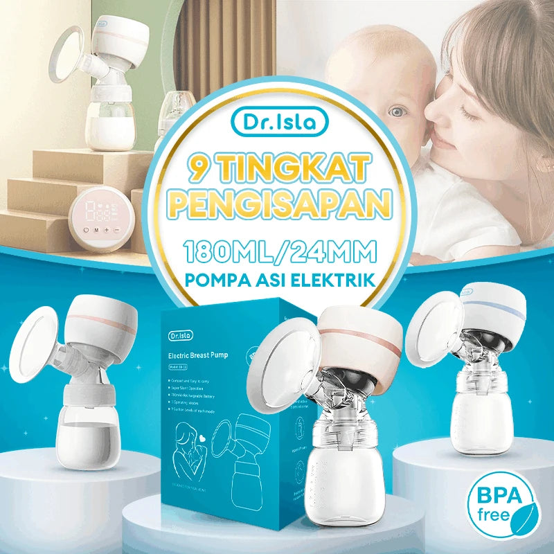MAMIJOY Portable Electric Breast Pump Intelligent Integrated High Suction Breast Pump Fortable Painless＆Silent Breast EB11