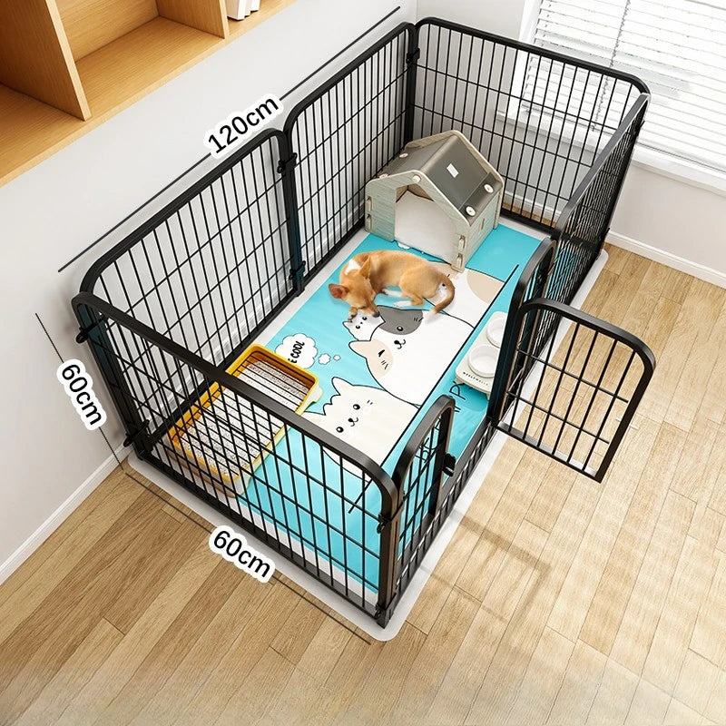DIY Teddy Pet Fence Indoor Free Combination Small Medium Cage Dog Enclosure Indoor Isolation Door Pet Playpen Portable Supplies