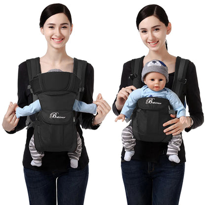 Baby Sling Carrier, 4-in-1 Ergonomic Baby Backpack Carrier, Easily