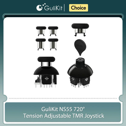 GuliKit NS55 720° Tension Adjustable TMR Joystick for Switch Pro Xbox Series PS4 PS5 Edge Gamepad Controller Game Accessories