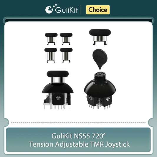 GuliKit NS55 720° Tension Adjustable TMR Joystick for Switch Pro Xbox Series PS4 PS5 Edge Gamepad Controller Game Accessories