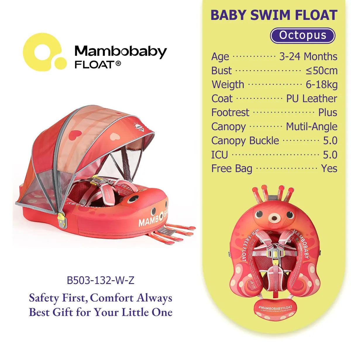Mambobaby Baby Pool Float Vip 5 Dropshipping Blackproof Pool Mat For Infant Non-Inflatable Natation Buoy With Parasol Beach Toys