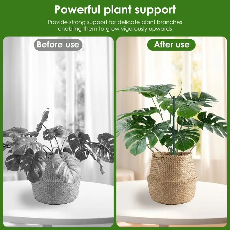 30/3Pcs Plant Support Pile Climbing Vine Stake Bonsai Fixing Rod Garden Plants Stake Holder Flower Support Rack For Potted Plant
