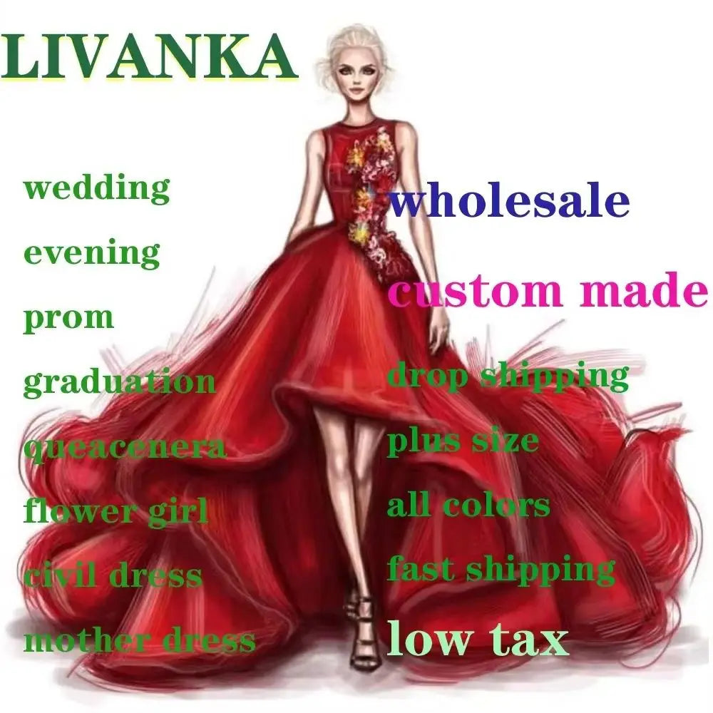 LIVANKA Exquisite Mermaid Prom Dress Rhinestones Corset Bowknot Lacing Up Strapless Royal Train Vestido De Formatura Customized