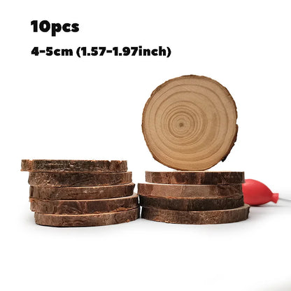 10/20pcs Home Mini Moss World Decoration Micro Garden Miniature Terrarium Potted Wooden Crafts Base DIY Accessories Material