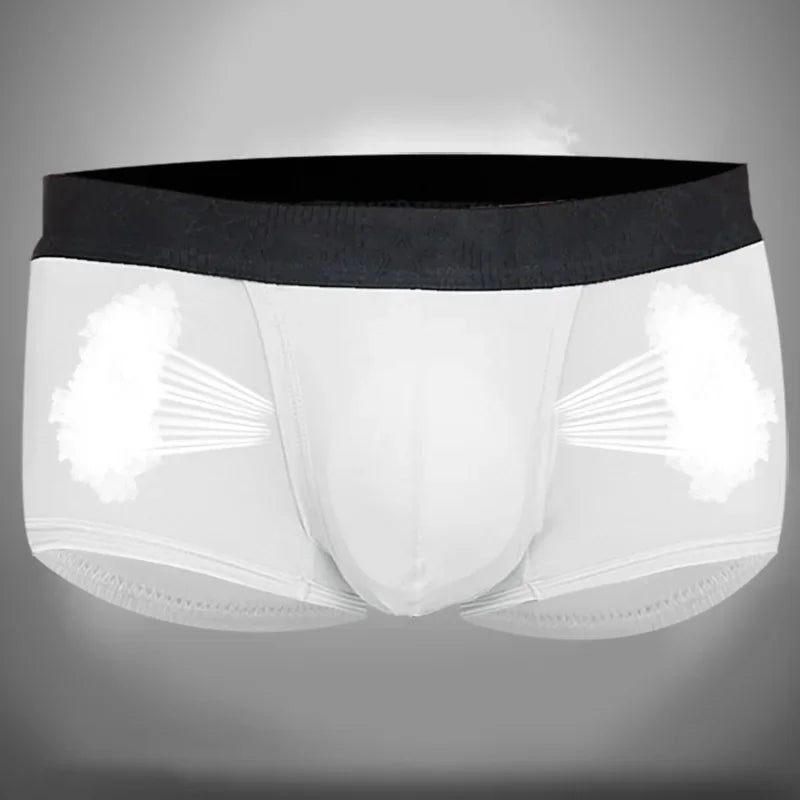 Spermatic vein underwear for men, ice silk summer thin style for men, scrotal support bullet separation varicose flat shorts