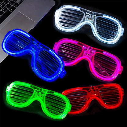 5/10/15/20/30 Pcs Led Neon Party Glasses Light Up Sunglasses Glow in the Dark Glasses for Kids Adults Party Supplies