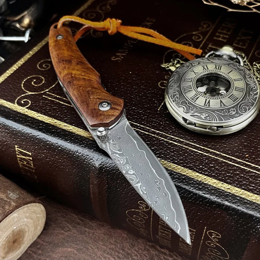 High-Quality Folding Knife for Everyday Use, Outdoor Camping, On-the-Go—Survival, Hiking, Cutting, and Adventure Tool—Great Gift
