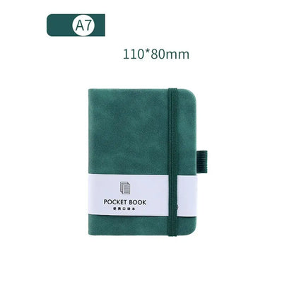 A6/A7 A6/A7 Pocket Notepad with Elastic Band 100 Sheets Portable Mini Notebook 5 Colors Anti Ink Leakage Agenda Organizer
