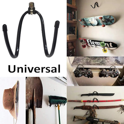 1PCS Four wheel skateboard hook instrument guitar guzheng storage rack wall mounted bow and arrow rack
