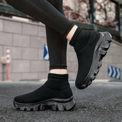 Women Shoes Men Brand Comfortable Sock Boots Non-slip Couple Ankle Boots Thick Soled Tenis Luxury Shoes Unisex Casual Sneakers