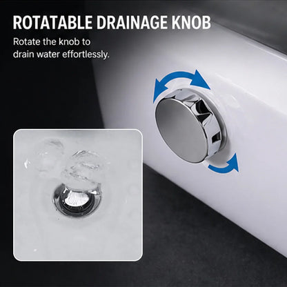 Professional Beauty Salon Foot Spa Basin with Surging Massage Pump And 7 Colors Lights & Foot Pad