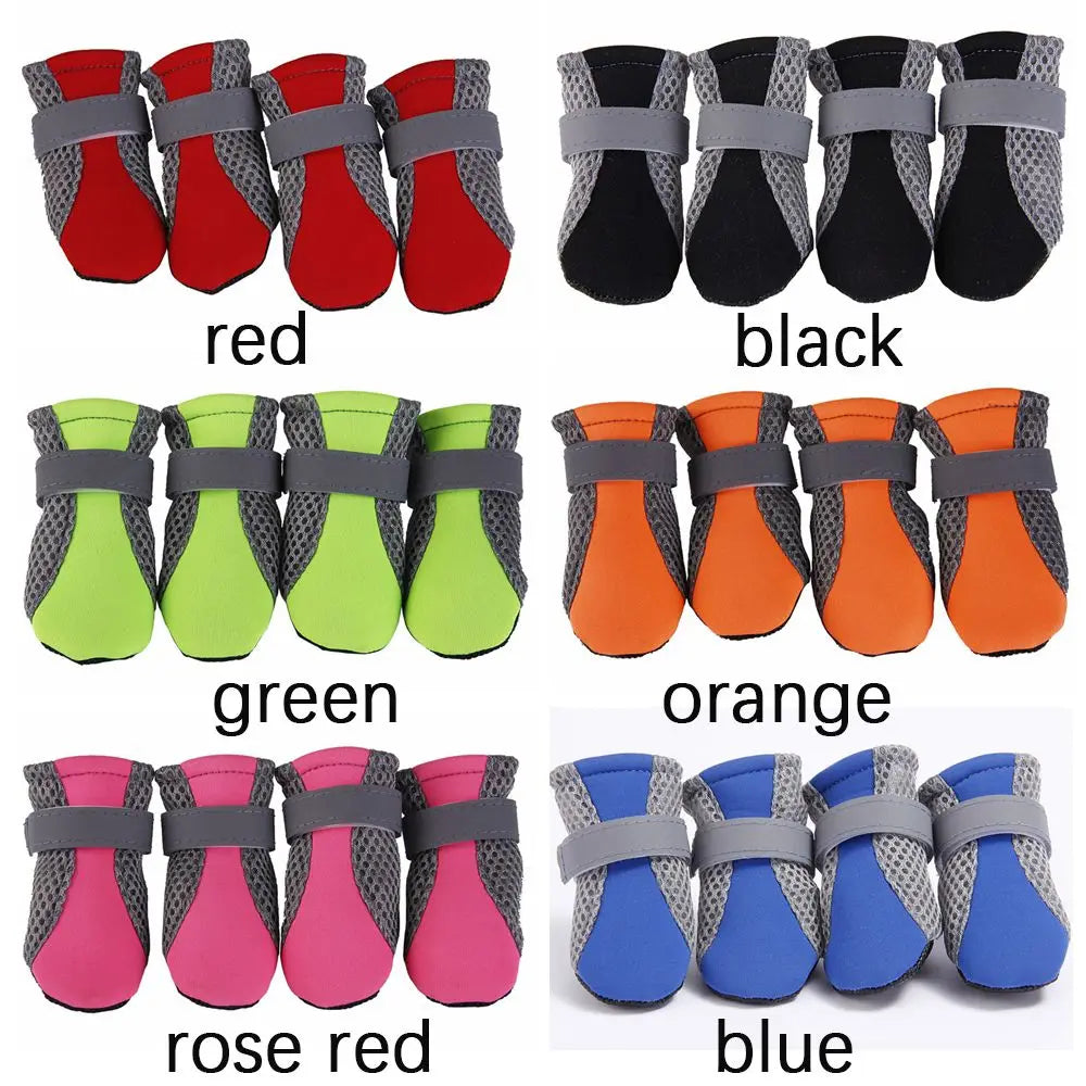 with Reflective Stripe for Small Large Dogs Hot Pavement Paw Protectors Pet Rain Boots Dog Boots Dog Shoes Pet Supplies