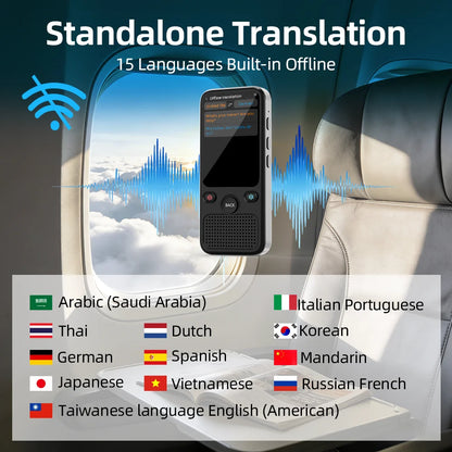 MSAI T20 Portable Translator 15 Offline Languages 98% Accuracy Tow-Way Realtime 160 Online Translation for Travel Business