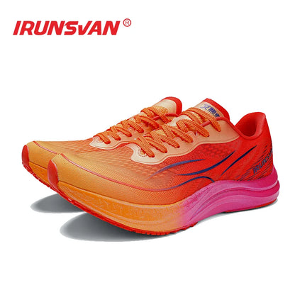 IRUNSVAN Men's sports running shoes with shock-absorbing and anti slip mesh comfortable and shock-absorbing running shoes