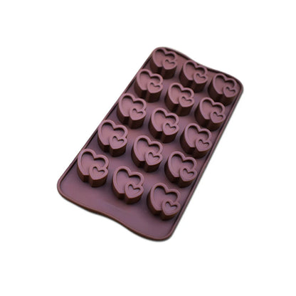 1PC Silicone 15 Hole Chocolate Mold Creative Jelly Christmas Candy Mold Cake Mold Ice Grid Baking Utensils