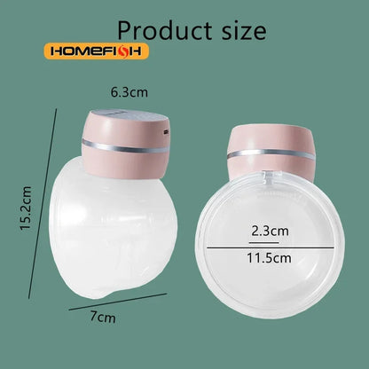 Wearable Breast Pump, Hands Free Electric Pump, Double Automatic Breast Pump, Pain Free Lactation Pump, Breastfeeding Essential