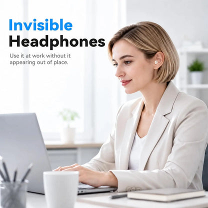 INSONIXN SK55 Mini Invisible Wireless Bluetooth Earbuds For Small Ears Sleep Music School Supply