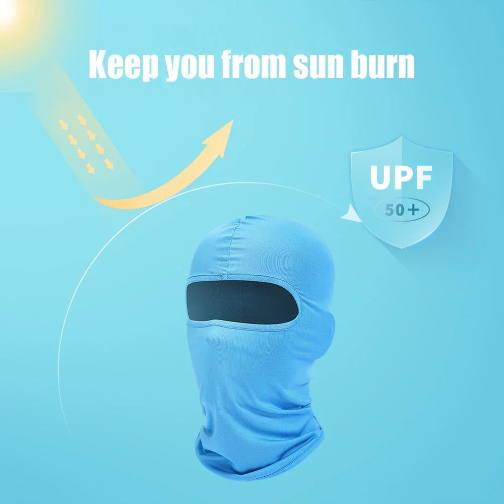 Balaclava Full Face Mask Hiking Cycling Camping Hunting Airsoft Cap Bike Head Cover Summer Men Women Ski Mask Hiking Scarves