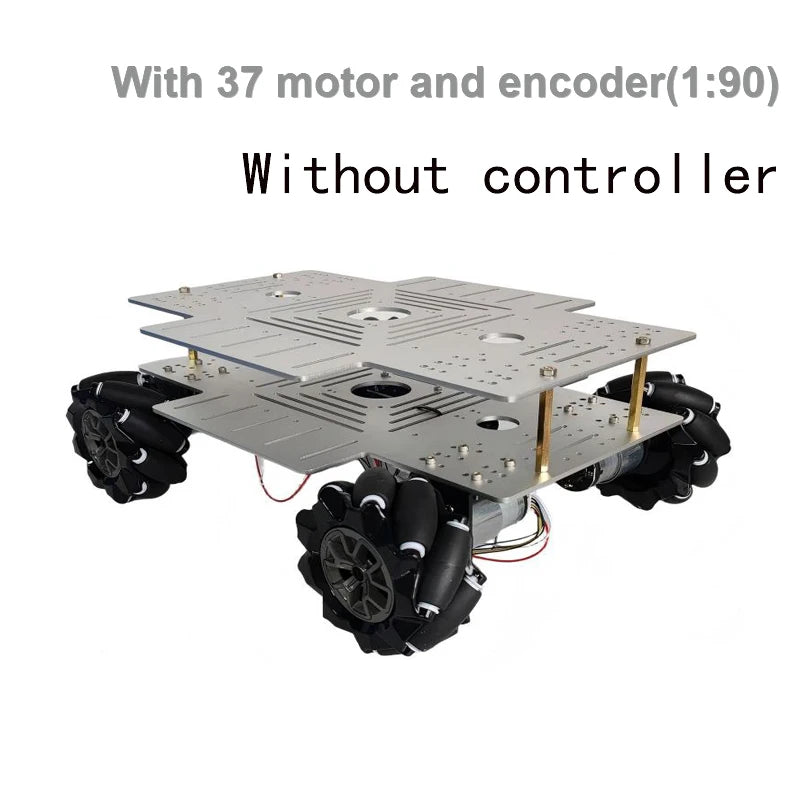 10-20Kg Load 330+240mm Big Plate 4WD Mecanum Wheel Robot Car with 12V Motor for Arduino ROS Robot Arm Chassis DIY Kit Toy Parts