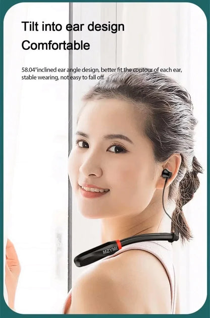 MZYMI Wireless Earphones 200 Hour Play Neckband Bluetooth 5.1 Headphones Headphone with Mic 9D Stereo Earbuds Headset