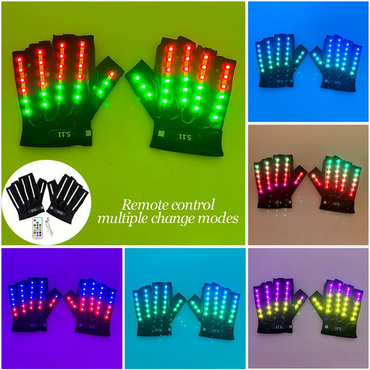 Cyberpunk Futuristic Luminous Glasses Rave Cyber light up Goggles LED glowing visor glasses for EDM music show props