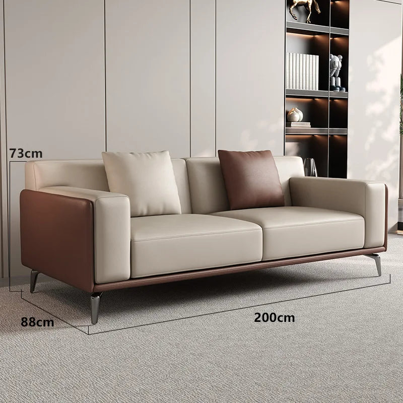 Office Sofa Simple Modern Business Leisure Reception Room Meeting Area Three-person Office Sofa Coffee Table Combination