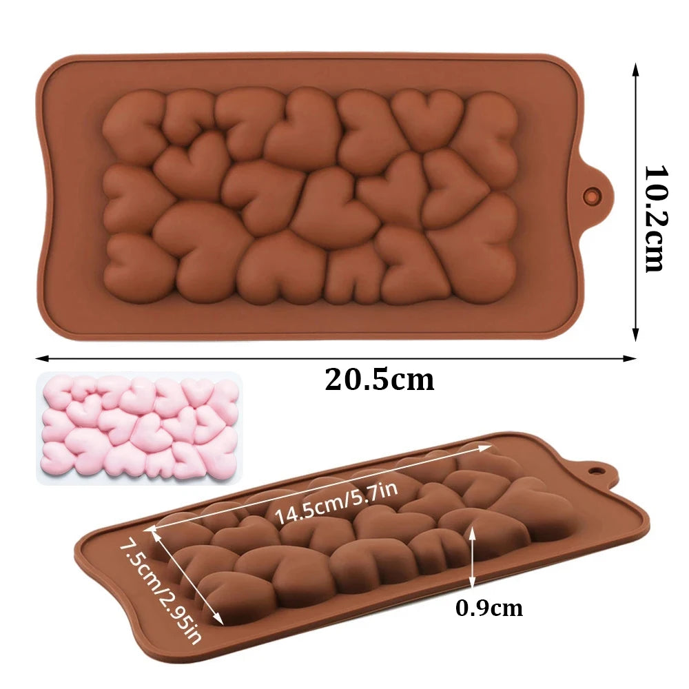 Chocolate Bar Mold Candy Jelly Pudding Silicone Mold Baking Tool
