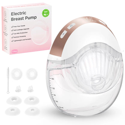 Electric Breast Pumps, 12 Levels & 3 Modes Wearable Breastpump Hands Free BPA Free LCD Display, Painless Wireless Breastfeeding