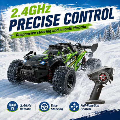 ZNLYRION RC Off-Road Car 1:18 Scale 118Pro 4-Wheel Drive 45km/h Terrain Racing Buggy Metal Bottom Plate Independent Suspension RC Toy For Adults Kids