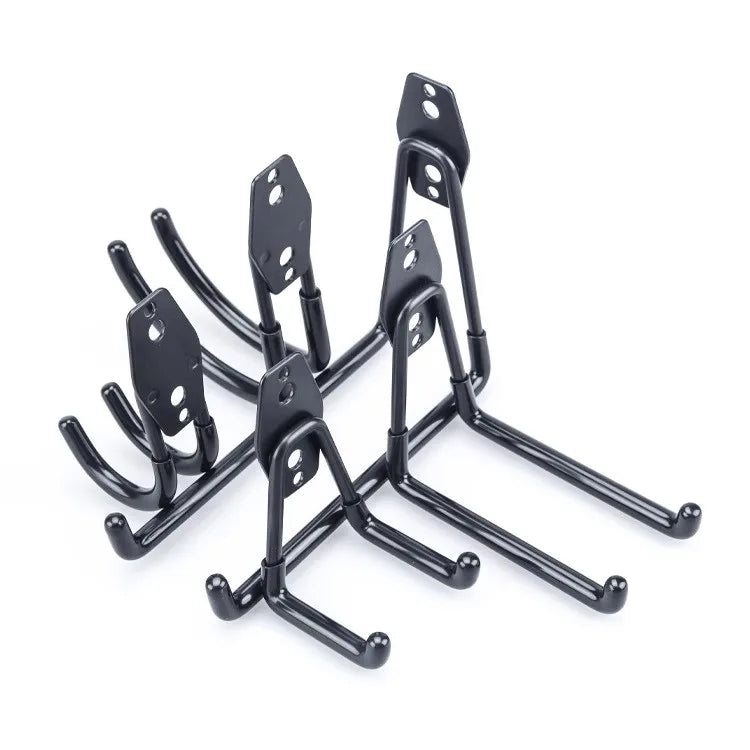 Garage Heavy Duty Metal Hook Organizer Steel Wall Mount Anti-slip Bicycle Hanger Hooks Ladders Bulky Items Storage Garden Tool