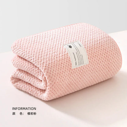 Soft Fleece Baby Bath Towel Newborn Baby Blanket Thick Absorbent Children's Bathing Beach Towels Infant Swaddle Wrap