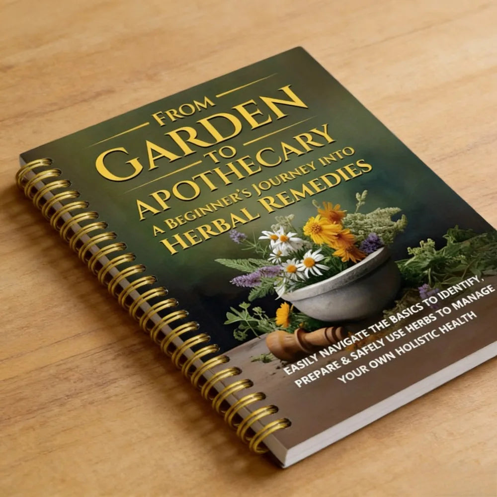 Spiral Bound Herbal Healing Book | Heart Health Blood Pressure Focus Recipes
