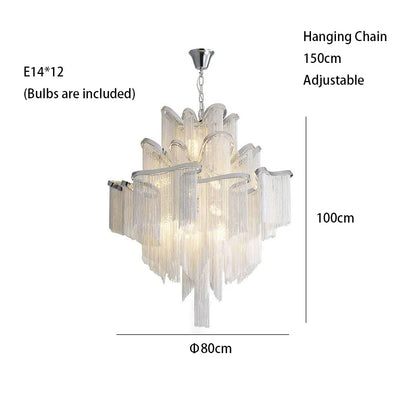 Luxury Tassels Led Pendant Lights New Gold Lustres Hanging Lamps For Ceiling Modern Decoration Home Decor For Bedroom Chandelier